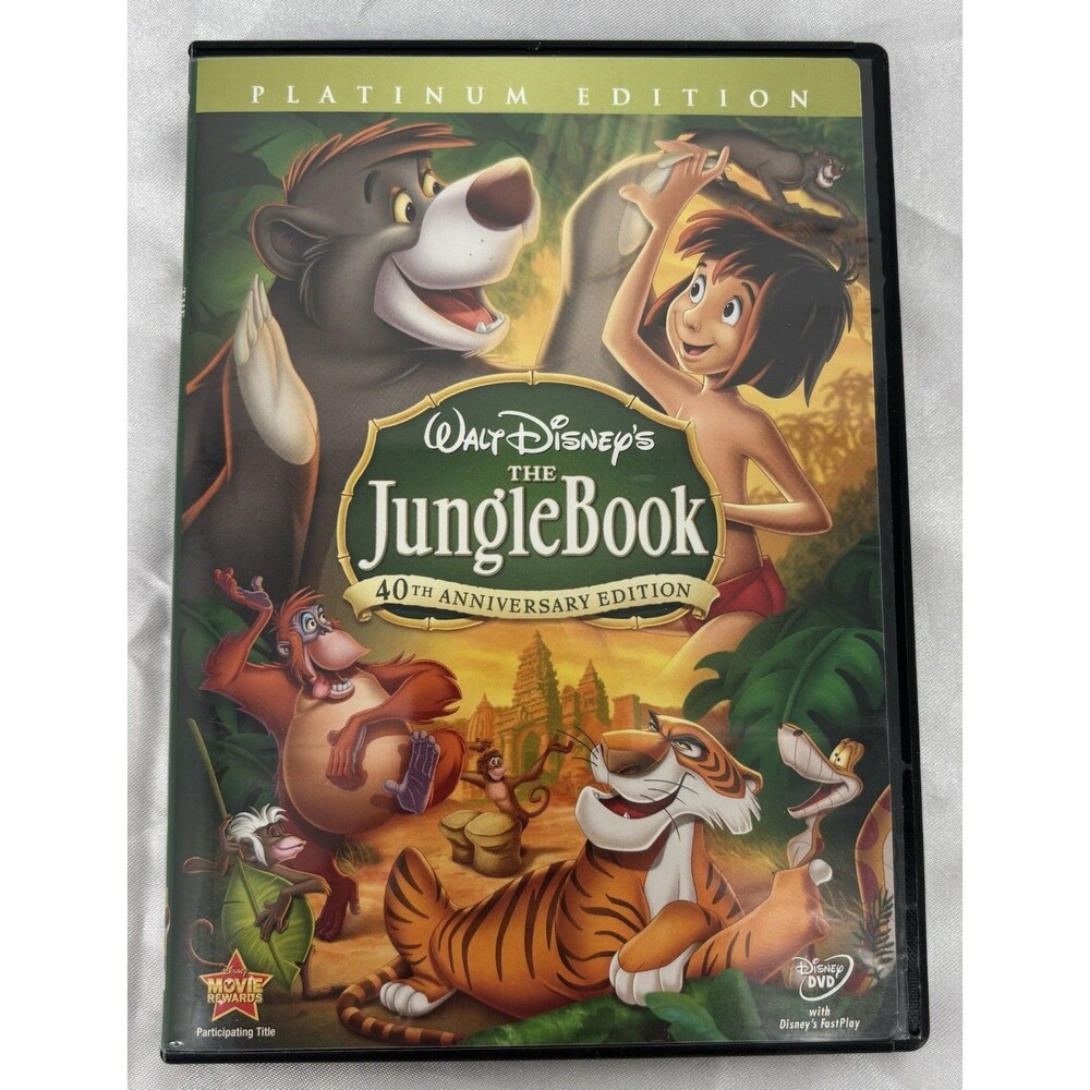 Walt Disney The Jungle Book Platinum 40th Anniversary Edition DVD Working
